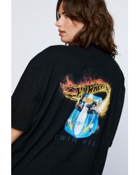 Nasty Gal - Plus Hot Wheels Graphic Oversized T-shirt - Lyst