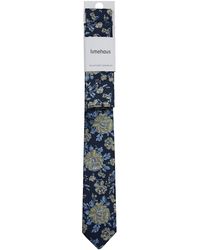 Limehaus - Textured Floral Tie - Lyst