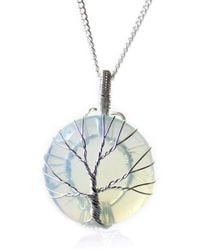 KDMD - Tree Of Life Gemstone Necklace - Lyst
