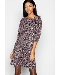 PRINCIPLES - Petite Leopard Print Mini Dress - Lyst