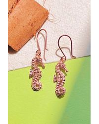 Otis Jaxon London - Sterling Seahorse Earrings - Lyst