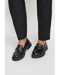Yours - Wide Fit & Extra Wide Fit Chain Detail Chunky Loafers - Lyst