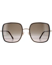 Jimmy Choo - Square Gold Brown Brown Gradient Jayla/s - Lyst