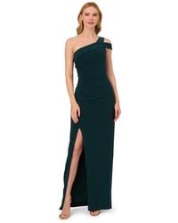 Adrianna Papell - One Shoulder Jersey Gown - Lyst