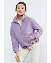 TOMMY LIFE - Oversized Half-Zip Plush Sweatshirt - Lyst