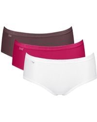 Sloggi - Basic+ Midi 3 Pack Briefs - Lyst