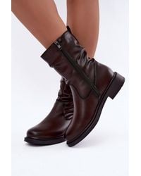 Love Lace - Warm Lined Knitted Ankle Boots With Zip - Lyst