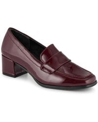 Jones Bootmaker - Brielle Patent Leather Heeled Loafers - Lyst