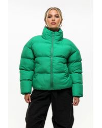 Good For Nothing - Oversized Funnel Neck Puffer Jacket - Lyst