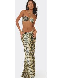 EGO - Drape Maxi Skirt - Lyst