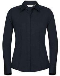 Russell Collection - Poplin Fitted Long-Sleeved Formal Shirt - Lyst
