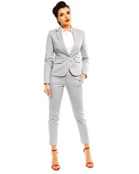Love Lace - Autumn Cotton Collared Blazer With Pockets - Lyst
