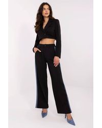 Love Lace - High Waist Wide Leg Elastic Trousers Style 211178 - Lyst