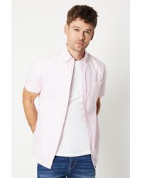 Burton - Pink Short Sleeve Oxford Shirt - Lyst