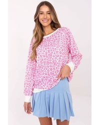 Love Lace - Spot Animal Print Casual Overhead Blouse - Lyst