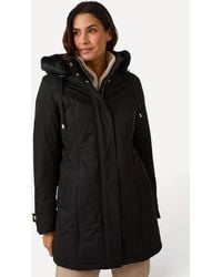 DAMART - Thermal Padded Parka With Faux Fur Trim - Lyst