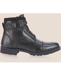 Silver Street London - Jj Leather Lace Up Ankle Boots - Lyst