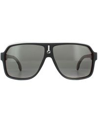 Lacoste - Rectangle Matte Black Blue Gradient Folding L778s Sunglasses - Lyst