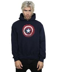 Marvel - Captain America Splatter Shield Hoodie - Lyst