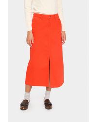 Saint Tropez - Ilusz High-Waisted Dyed Denim Skirt - Lyst