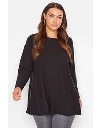 Yours - Long Sleeve Swing Top - Lyst