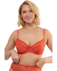 Playful Promises - Veronica Microstripe 'Plunge Bra' - Lyst