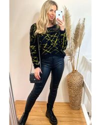CY - Stripe Colour Fluffy Jumper - Lyst