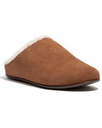 Fitflop - 'chrissie' Suede Mule Slippers - Lyst