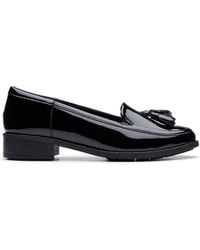 Clarks - Havisham Edge Loafer Patent Loafers, Slip Ons - Lyst