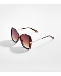 Boohoo - Tort Oversized Metal Frame Sunglasses - Lyst