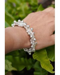 Otis Jaxon London - Graduated Peppercorn Chunky Sterling Bracelet - Lyst
