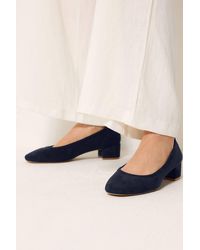 Long Tall Sally - Block Heel Ballerina Pumps - Lyst