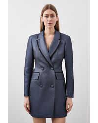 Karen Millen - Tailored Open Back Mini Blazer Dress - Lyst