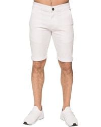 Enzo - Slim Fit Stretch Chino Shorts - Lyst