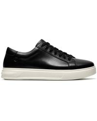 Clarks - Goswell Tie Leather Trainers, Lace Up - Lyst