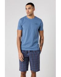 Tokyo Laundry - Crew Neck T-Shirt & Checked Shorts Pyjama Set - Lyst