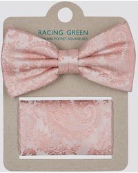 Racing Green - Paisley Jacquard Tie And Handkerchief Set - Lyst