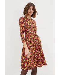Dorothy Perkins - Tall Berry Floral Jersey Pocket Dress - Lyst