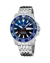 Festina - Diver Stainless Steel Classic Analogue Quartz Watch - F20661/1 - Lyst