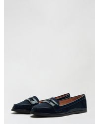 Dorothy Perkins - Navy Laura Loafers - Lyst