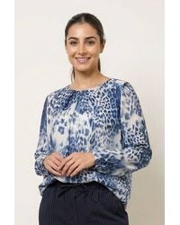 Blue Vanilla - Long Sleeve Round Neck Blouse - Lyst