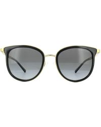 Michael Kors - Cat Eye Black Gold Grey Gradient Polarized Sunglasses - Lyst