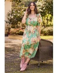 Joe Browns - Vintage Inspired Square Neck Floral Dress - Lyst