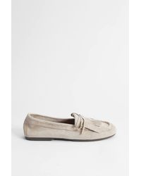 Oasis - Laura Faux Suede Tassel Detail Boat Shoes - Lyst