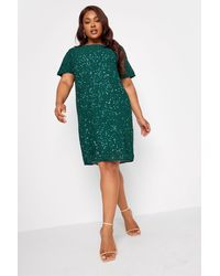 Yours - Embellished Shift Dress - Lyst