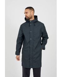 Brave Soul - Rubberised Hooded Parka Style Jacket - Lyst