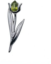 Ojewellery - Peridot Brooch Tulip - Lyst