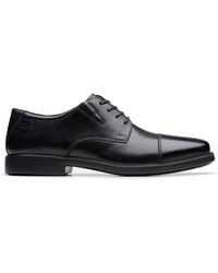 Clarks - Cosgrove Cap Leather Derby Shoes, Lace Up - Lyst