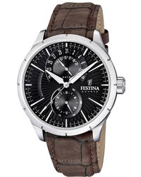 Festina - Stainless Steel Classic Analogue Quartz Watch - F16573/4 - Lyst