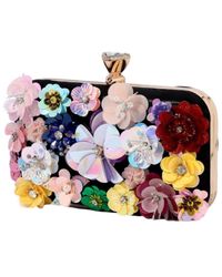 Where's That From - 'tilda' Flowers Flake Embellished Clutch - Lyst